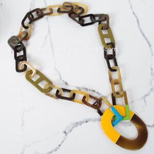 ⬆️Buffalo Horn Chain Necklace NWT